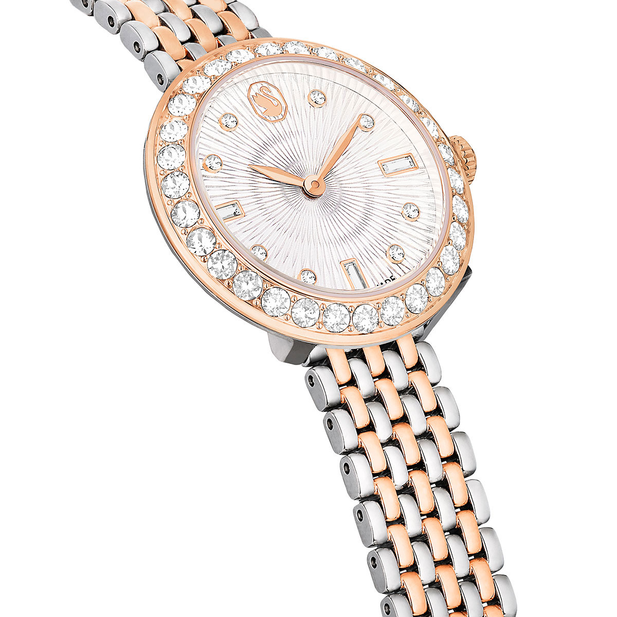 Swarovski Certa watch, Swiss Made, Metal bracelet, Rose gold tone, Rose gold-tone finish